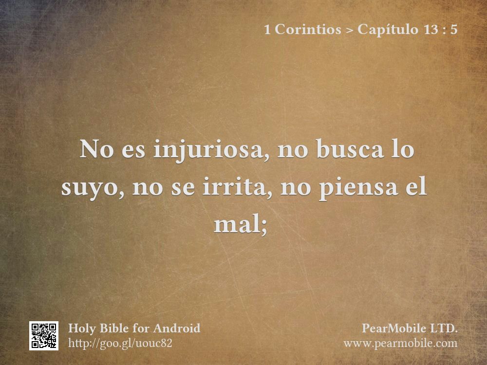 1 Corintios, Capítulo 13:5